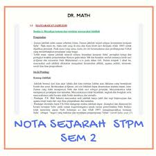 Assalamualaikum dan selamat sejahtera.bersua kembali setelah sekian lama menyepi diri daripada menyediakan bahan sejarah stpm yang terbaru.inn shaa. Sejarah Stpm Penggal 2 Nota Price Promotion May 2021 Biggo Malaysia