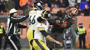 Share a gif and browse these related gif tags. Myles Garrett S Sickening Helmet Swing At Steelers Mason Rudolph Adds To Chaos Around Browns Sporting News