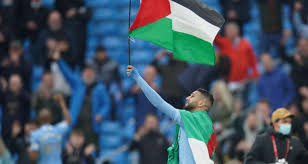 Scattered thunderstorms early, then partly cloudy after midnight. Riyad Mahrez Carries Palestine Flag As Man City Celebrate Title