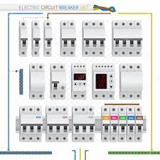 Wiring diagrams will certainly additionally consist of panel timetables for circuit breaker panelboards, and also riser representations for special solutions such as smoke alarm or. Electric Circuit Breaker Switch Box Set On White Transparent Background Electrician Fuse Protection Designer Constructor Template Draw Wiring Diagram Leave Necessary And Delete Unnecessary Premium Vector In Adobe Illustrator Ai