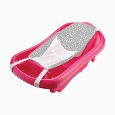 When does your baby outgrow the baby bath? The First Years Sure Comfort Deluxe Newborn To Toddler Tub With Sling Babylist Store