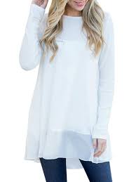 Womens Dressy Tops Long Sleeve Casual Flowy Mesh Patchwork T Shirt With Pockets White C2189y8t36c Womens Tops Dressy Dressy Tops Long Sleeve Tops Shop for long sleeve dressy blouse online at target. womens dressy tops long sleeve casual