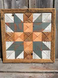 Fathers Choice Quilt Block Recycled Barn Wood Upcycle Wood Historic Boards Reclaimed Pallet Wood Handmade Wall Art Fir Pallet Diy In 2021 Wood Quilt Block Wood Wall Art Diy Painted Barn Quilts