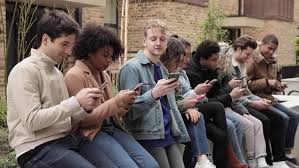 Almost one in five (18%) report that technology use is a very or somewhat significant source of stress. Multiracial Group Of Friends With Stock Footage Video 100 Royalty Free 1028215535 Shutterstock