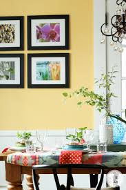 Warm dining room with a change of seasons comes new color, like rich beiges and warm wood tones. Dining Room Colors