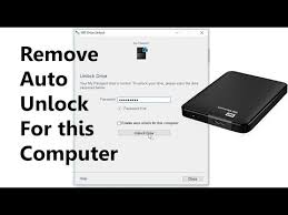 It works as a new life for your locked hard disks, as it is competent to unlock almost all hard disks of major . How To Remove Auto Unlock Drive For This User External Drive Western Digital Youtube