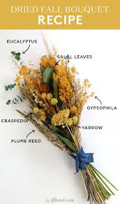 Dried Flower Fall Bouquet Recipe For Diy Wedding Bouquets Dried Flowers Dried Bouquet Dried Flower Bouquet