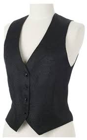 Black Glitter Brocade Womens Vest Womens Vest Womens Suit Vest Black Vest Dress