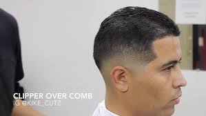low skin fade clipper over comb