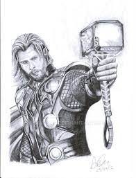 40 Magical Superhero Pencil Drawings Bored Art Thor Art Superhero Sketches Drawings