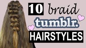 You do the same on the right. 10 Tumblr Braid Hairstyles Youtube