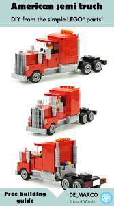 Items 1 to 60 of 440. American Semi Truck Diy Lego Moc Building Guide Created By De Marco Lego Cars Instructions Lego Truck Lego