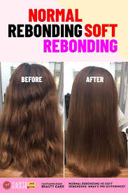 You should not use any of the hair accessories like clips or rubber bands etc. Normal Rebonding Vs Soft Rebonding What S The Difference Hair Rebonding Before And After Hairt Hair Rebonding Hair Rebonding Before And After Rebonded Hair