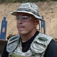 U.S. Marine Corps Sgt. Patrick L. Preacher, a martial