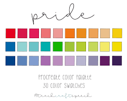 Procreate Color Palette Digital Color Swatches Instant Etsy Color Swatches Rainbow Colors Color Palette