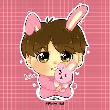 Schau dir unsere auswahl an cooky jungkook bt21 an, um die tollsten einzigartigen oder spezialgefertigten, handgemachten stücke aus unseren shops zu finden. Bts Jungkook And Cooky Cute Fanart By Pinkyitzi On Deviantart