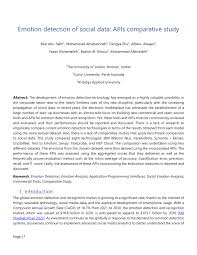 PDF) Emotion detection of social data: APIs comparative study