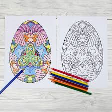 Coloring pages can be of designs such as animals, birds, scenic pages, animated. Adult Easter Colouring Pages Intricate Eggs Mum In The Madhouse