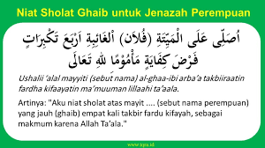 Apabila dilafalkan secara lisan akan berbunyi: Tata Cara Sholat Ghaib Untuk Jenazah Laki Laki Dan Perempuan Iqra Id