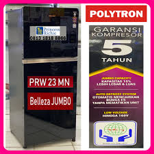 Bagi anda yang sedang akan membeli atau mencari info tentang harga kulkas 2 pintu dari lg berikut ini adalah detailnya. Kulkas 2 Pintu Polytron Prw 23 Mn Belleza Jumbo Lazada Indonesia