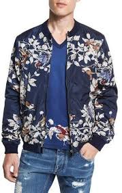 Dolce Gabbana Bird Print Silk Blouson Jacket Blue Jackets Silk Bomber Jacket Blue Bomber Jacket