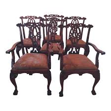 Chippendale Style Mahogany Dining Chairs Set Of 5 Dining Chairs Dining Chair Set Chippendale Chairs