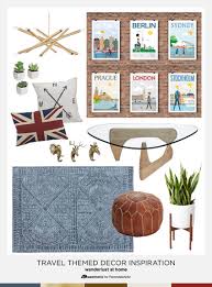 Some nights i spend hours editing photos or working on a blog post while jeff reads on the chair in total silence, but for the tapping of the keyboard. Remodelaholic Travel Themed Decor Inspiration