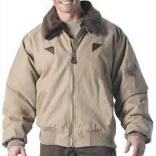 B 15a Vintage Bomber Jacket Military B15 Coat Fur Collar Khaki Large Rothco Flightbomber Bomber Jacket Vintage Bomber Jacket Jackets