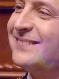 Celebrating Ukraine's President Volodymyr Zelensky