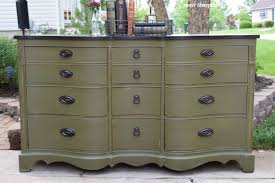 Olive Buffet In Annie Sloan Olive With Dark Wax Makeover By Refurbished By Sweet Threepeat Buffet Makeover Yellow Painted Furniture Painted Bedroom Furniture