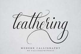 Symphony calligraphy by perspectype studio. Leathering Modern Calligraphy Font All Free Fonts