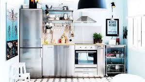 Kitchenette Ikea Bois Et Inox In 2020 Kitchen Design Small Modern Kitchen Design Home Kitchens