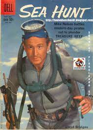Tv A Lenha E O Viajante Do Tempo Series Classicas Da Tv Gibis Antigos Classic Tv Shows Classic Comics Aventura Submarina Sea Hunt 1958 Lloyd Bridges Dell Comics