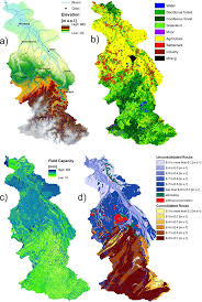 It is 208 km long and drains an area of approximately 2,500 sq km. Main Characteristics Of The Rur Catchment A Elevation B Land Use Download Scientific Diagram
