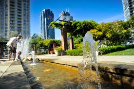 Looking out over the park is always a joy; Emery Barnes Park Vancouver Park Board Park Finder