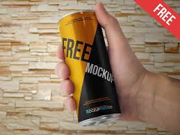 Energy Drink Can 2 Free Psd Mockup Instinto