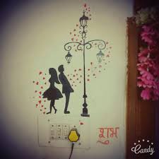 Switch Board Art Done By Me Creative Wall Painting Wall Painting Sunflower Art Project