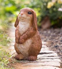 Lop Eared Bunny Rabbit Garden Statue Decorative Garden Accents Rabbit Garden Animal Statues Garden Statues