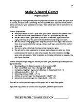 Board Game Math Project