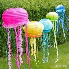 Jellyfish Lantern How To Party City Sea Birthday Party Nemo Party Mermaid Parties