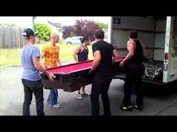 If your table has pocket liners, this is the best place to start if. How To Move A Pool Table Youtube