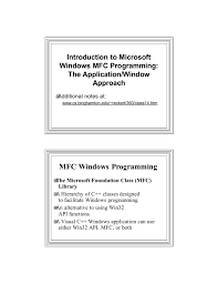 3 Mfc App Windows Programming