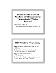 3 mfc app windows programming