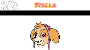 Coloriage pat patrouille chase marcus ruben dessin a imprimer. Comment Dessiner Stella De La Pat Patrouille Youtube