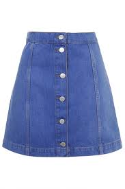 A Line Skirt Crop Top Button Front Denim Skirt A Line Skirts Denim Outfit