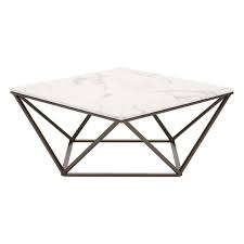 Poly & bark riley marble rectangle coffee table. Zuo Tintern Faux Marble Top Coffee Table In Stone And Antique Brass 100657
