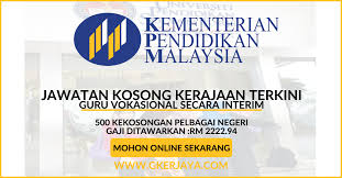 Elaun tetap dan kemudahan yang dinyatakan di bawah ini mengikut syarat dan kadar yang sedang berkuat kuasa seperti berikut bagi yang layak Jawatan Kosong Guru Vakasional Secara Interim Pengambilan Segera Tech Company Logos Company Logo Guru