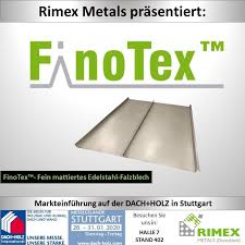Finotex Falzen Edelstahl Blech