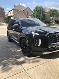 All Black 2020 Hyundai Palisade Dream Cars Hyundai Cars Hyundai