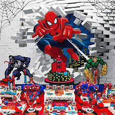 Feel free to send us your own wallpaper and we. Spiderman Backdrop Superhero Theme Marvel Cartoon Birthday Party Supplies Backdrop White Brick Wall Background For Photographic Kids Children Party Studio Photo Backdrop Props Buy Online In Mongolia At Mongolia Desertcart Com Productid 156396881